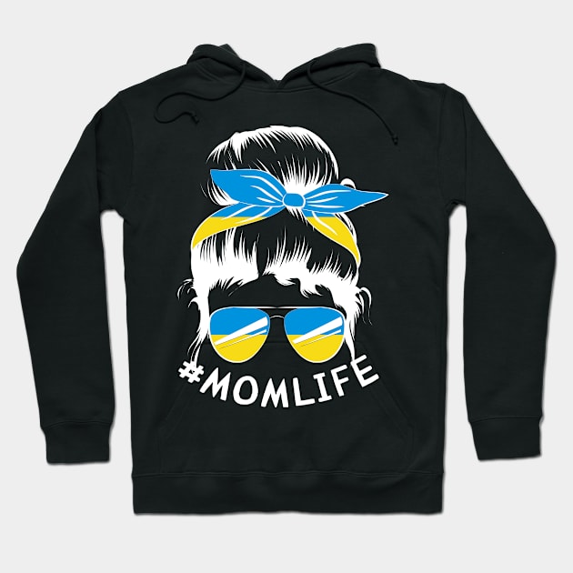 UKRAINE Flag Mom Life Bandana Mothers Day Hoodie by magazin